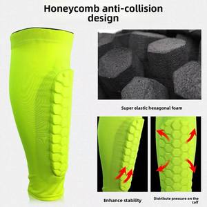 Wholesale New Outdoor Sports Honeycomb Anti-collision Calf <b>Socks</b> for Running, Soccer, Hiking, and Cycling. - Product Image 5