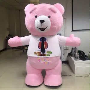 Diskon Besar CE Kostum Beruang Teddy Mewah Hari Valentine Kostum Beruang Kartun untuk Pesta