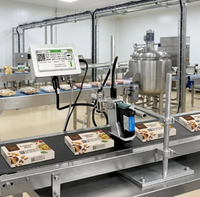 Imprimante d'étiquettes à jet d'encre à solvant NASCENCE 12,7 mm la plus vendue, imprimante industrielle TIJ variable en ligne pour l'impression de codes-barres et le codage de dates d'expiration