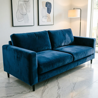 Tissu en velours tricoté lavable 100% polyester, teinture écologique, poids lourd 430 g/m², ignifuge, largeur 59 pouces, pour rideaux et canapés
