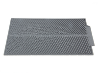 Tapis de séchage de vaisselle en silicone pour cuisine Tapis d'égouttage antidérapant pour comptoir Tapis d'égouttage pour vaisselle