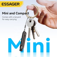 Adaptateur convertisseur OTG ESSAGER ES-OTG37 2 en 1 240W USB Type C femelle vers Type C mâle pour la charge de téléphone avec support invisible