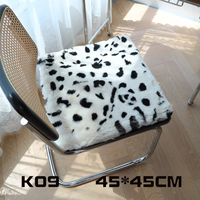 Coussin de siège carré antidérapant en laine pour chaises de salle à manger, de voiture et d'ordinateur