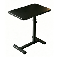 Table de lit mobile réglable en hauteur, table d'étude peu encombrante pour canapé, chevet, chambre et bureau à domicile