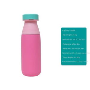 Bouteille d'eau isotherme personnalisée en acier inoxydable sans BPA de 500 ml pour bébés et enfants, avec double poignée, idéale pour l'école - Gourde enfant - Product Image 3