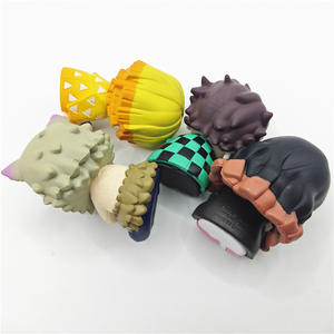 Set di 4 Pezzi Anime Giapponese Demon <span class=keywords><strong>Slayer</strong></span> Blind Box, Action Figure 3D in PVC di Nezuko, Sakuta, <span class=keywords><strong>Zenitsu</strong></span>, Giocattolo Decorativo - Product Image 3