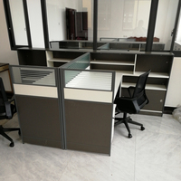 Postes de travail modernes pour bureaux, mobilier de bureau, bureau pour 2 personnes, poste de travail en bois