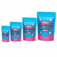 Sachets Mylar personnalisés refermables de 3,5 g, souples au toucher, anti-odeur, imprimés sur mesure pour fleurs, bonbons et produits comestibles