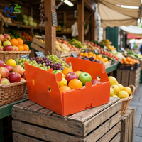 Caisse à fruits en polypropylène ondulé pour charges lourdes, pour la restauration, le stockage de produits frais