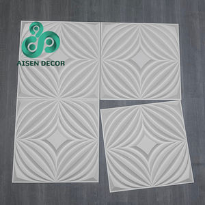 Precio barato buen servicio nuevo estilo interior decoración del hogar 3D pared Pvc Panel 500*1 500mm impermeable muestra gratis Pvc 3D Panel de pared - Product Image 5