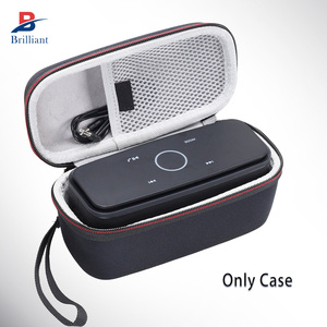 Pour enceinte portable DOSS SoundBox Touch avec étui de transport EVA personnalisé – Sac de rangement portable brillant pour appareils audio - Product Image 1