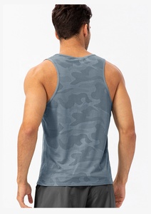 Camisetas sin mangas transpirables para gimnasio para hombre, camiseta sin mangas de secado rápido con logotipo personalizado para deportes, entrenamiento físico y jogging, ropa para correr con patrón sólido - Product Image 2