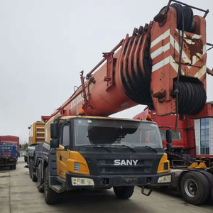 Grue sur camion hydraulique tout-terrain Sany d'occasion de 160 tonnes, certifiée, avec moteur et hauteur de levage mobiles - Product Image 1