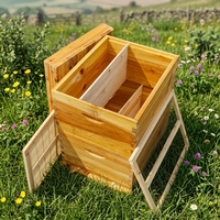 Kit complet de ruche Langstroth en cire bouillie, ruche à 10 cadres avec superbes, équipement et pièces d'apiculture pour apiculteurs professionnels