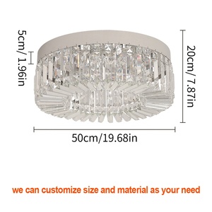 Plafonnier en cristal intelligent moderne personnalisé décoration de la maison éclairage lumineux - Product Image 4