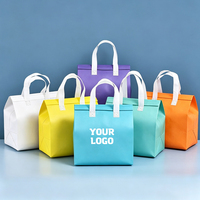 Sac isotherme personnalisé en non-tissé avec impression de logo, imperméable, pour la restauration rapide, sac de pique-nique, sac de transport, sac isotherme pour boissons
