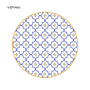 Customizable Bone China Dinner Plate Sets Hand-painted Flower Wholesale Support EDM EOM Ceramic Plates Sets Porcelain <b>Dinnerware</b> - Product Image 2