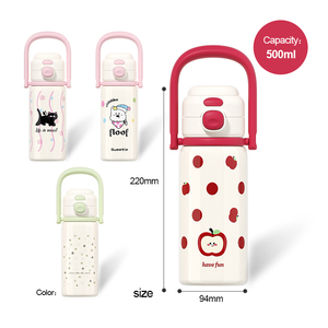 <span class=keywords><strong>Aila</strong></span> 500ml doble bebida termo de acero inoxidable taza de agua de Metal portátil para niños alto valor de Color para niños y niñas en 2025 - Product Image 2