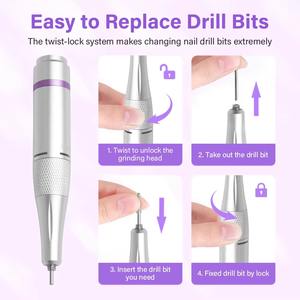 Máquina <span class=keywords><strong>de</strong></span> Taladro <span class=keywords><strong>de</strong></span> <span class=keywords><strong>Uñas</strong></span> Recargable <span class=keywords><strong>de</strong></span> 45000 RPM <span class=keywords><strong>para</strong></span> <span class=keywords><strong>Uñas</strong></span>, <span class=keywords><strong>Lima</strong></span> Eléctrica Profesional con Pantalla HD, Pluma <span class=keywords><strong>de</strong></span> Manicura <span class=keywords><strong>de</strong></span> Metal, <span class=keywords><strong>Torno</strong></span> <span class=keywords><strong>de</strong></span> <span class=keywords><strong>Uñas</strong></span>, Lijadora - Product Image 5