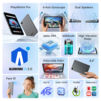ALLDOCUBE Android 14 Tablette de jeu 8.4 pouces G99 IPlay 60 Mini Pro 16GB RAM 256GB ROM Tablette FHD 1920x1200 6050mAh 5MP/13MP 4GLTE