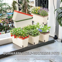 Pot de culture double couche pour légumes, grande capacité, pour balcon familial, idéal pour les personnes paresseuses, pot auto-arrosant