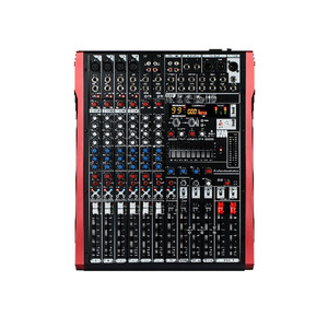 Consola mezcladora de audio, 12 canales, USB, Bluetooth, efectos incorporados, aleación de metal, equipo de audio profesional para salones de banquetes KTV - Product Image 1