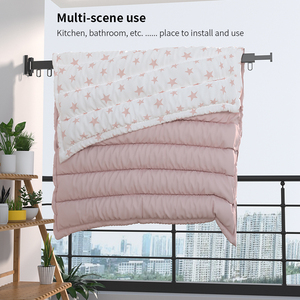 <span class=keywords><strong>Tendedero</strong></span> <span class=keywords><strong>de</strong></span> Ropa Plegable y Extensible <span class=keywords><strong>de</strong></span> Aluminio para Montaje en <span class=keywords><strong>Pared</strong></span>, Retráctil, para Interiores, para Lavandería del Hogar - Product Image 3