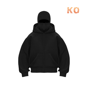 शरद ऋतु शीतकालीन डबल हुड स्वेटशर्ट लोकप्रिय ऊन-पंक्तिबद्ध बालकला जिप पुरुषों की महिला हुडी - Product Image 3