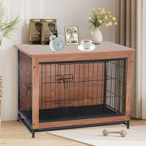 Jaula para Perros Estilo Mueble, Jaulas de Madera para Mascotas, Casas para Perros Grandes, Perreras de <span class=keywords><strong>Metal</strong></span> para Interiores - Product Image 6