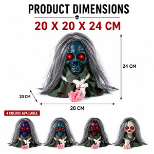 Dropshipping Shopify: Juguete Animatrónico de Calavera Caminante para Halloween con Ojos Rojos, Sonido y Activación por Movimiento - Product Image 6