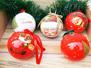Customizable UV Printed Christmas Ball <b>Ornaments</b> Glass Material <b>Tree</b> <b>Ornaments</b> for Xmas Party for Home Decor Office Festivities - Product Image 2
