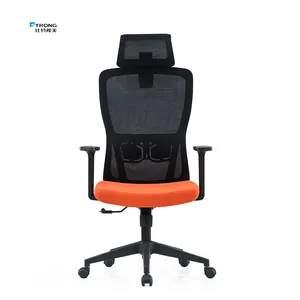Commercial Back Mesh Fabric Swivel Executive Office Chair With Headrest