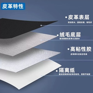 Pu Leather Self Adhesive Repair Patch 0.75mm 9cmx200cm For Car Seat Interior Fix Waterproof - Product Image 1