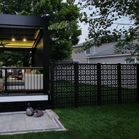 Panneaux décoratifs en aluminium découpés au laser pour l'extérieur, conçus sur mesure, pour la protection de l'intimité, en métal sculpté, pour le jardin