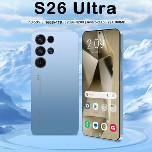 Smartphone S26 <span class=keywords><strong>Ultra</strong></span> 16GB+<span class=keywords><strong>1TB</strong></span> 5G, Pantalla HD de 7.3 Pulgadas con Desbloqueo Facial, Deca Core, Android 15, Cámara Trasera de 108MP, en Español, para Juegos - Product Image 4