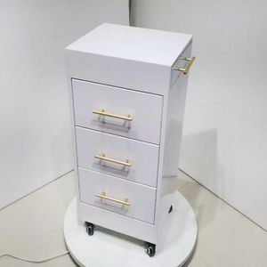 Multi-Purpose Foldable Metal Salon <b>Tool</b> Cart Storage Cabinet and Modern Mirror Stand for Salon Barber Shop - Product Image 2