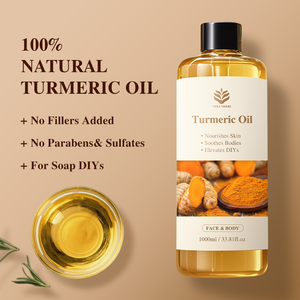 Aceite de Cúrcuma Orgánico Natural Hecho a Medida por Fábrica OEM, 1000 ml de Gran Capacidad, Exclusivamente para Salones de Belleza - Product Image 2