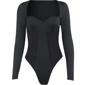 2023 नई आगमन सबसे अच्छा तंग नई आगमन सेक्सी नाइट क्लब लंबी आस्तीन Jumpsuit सर्दियों के लिए गर्म bodysuit महिलाओं