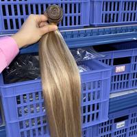 Extensions de cheveux humains indiens bruts bouclés pour bébés, lots de 100 % cheveux vierges Remy à cuticules alignées, texture naturelle, couleur blond cendré, en vente