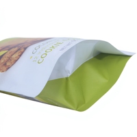 Sachet Doypack imprimé personnalisé avec fermeture zip refermable pour pâte à biscuits coco-lime pré-dosée et friandises pour animaux de compagnie