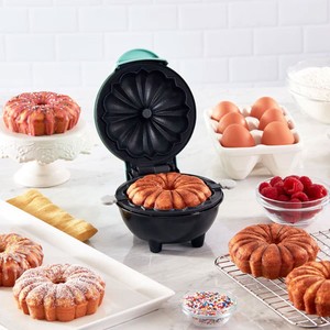 Machine à mini-gâteaux Bundt électrique personnalisable - Utilisation domestique, compatible 110V/220V, pour faire de jolis gâteaux à la citrouille et des beignets (5 couleurs) - Product Image 3