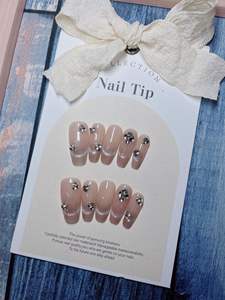 <span class=keywords><strong>Uñas</strong></span> Postizas Hechas a Mano Otoño/Invierno <span class=keywords><strong>2023</strong></span>, Diseño Ojo <span class=keywords><strong>de</strong></span> Gato Melbourne con Pedrería, Acabado Brillante <span class=keywords><strong>de</strong></span> Alta Gama, Realzan la Apariencia <span class=keywords><strong>de</strong></span> la Piel - Product Image 3