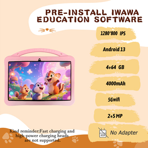 10.1-Inch Trẻ Em Máy Tính Bảng Sim Android 13 Octa Lõi 4000MAh Pin 1280X800 Độ Phân Giải Màu Đen Món Quà Ngày Valentine 4GB Bộ Nhớ MTK Bộ Vi Xử Lý - Product Image 6