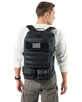 Sac à dos tactique vintage pour hommes et femmes, 50L, doublure en polyester imperméable, fermeture à glissière, sac à dos multifonctionnel pour l'extérieur