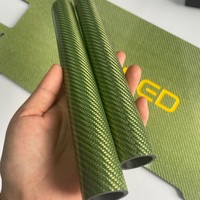 Tubo de Fibra de Carbono 3K de Alta Resistencia Personalizado con Acabado en Color para Aplicaciones Industriales