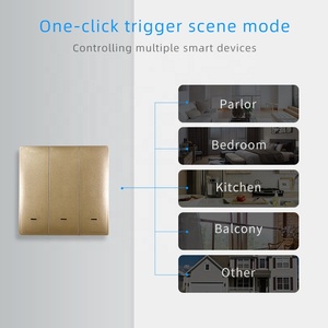 Smart Life App 3 Gang Wifi <strong>Switch</strong> UK N+L <strong>Line</strong> Manual <strong>Button</strong> Control Smart House Wireless Scene <strong>Switch</strong> with 10A Max. Current - Product Image 5