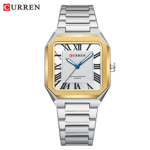 Montre à quartz carrée de luxe pour homme 8482, en alliage, étanche, avec aiguilles lumineuses, style affaires et mode - Product Image 2