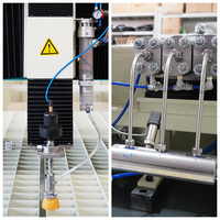 Machine de découpe à jet d'eau 60000 PSI pour mosaïque de marbre, carrelage, verre, tissu, avec moteur servo électrique
