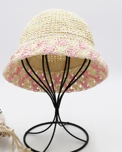 DS Bulk Breathable Lovely Colorful Paper Crochet Hat For Kids From China