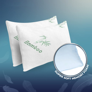 Có thể điều chỉnh sợi tre cổ tử cung giường Trắng gối trường hợp tre làm mát shredded Bộ nhớ bọt gối với tre Viscose Rayon - Product Image 4